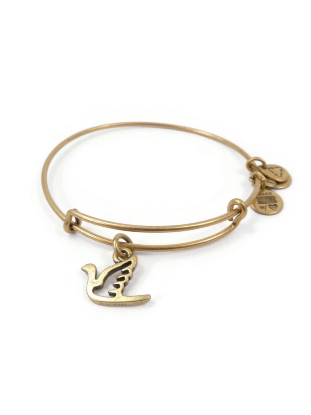 Alex and Ani Dove Bird Charm Bracelet